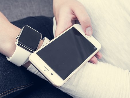 using a phone 