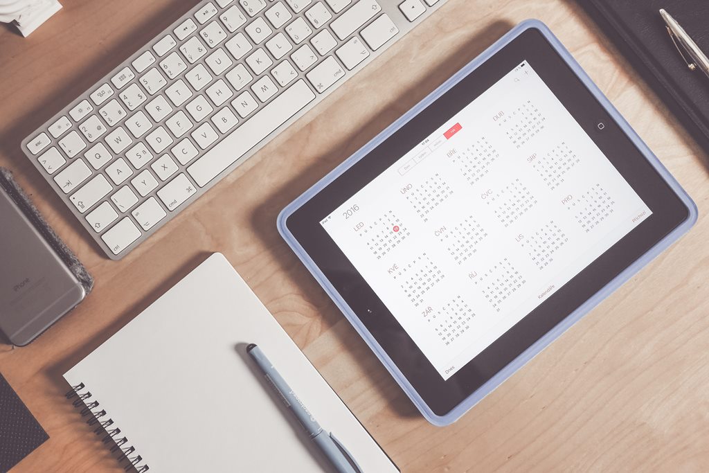 planning with a calendar